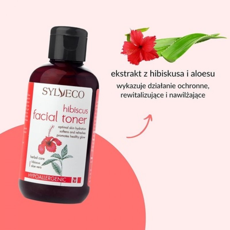 Sylveco Hibiscus Aloe Vera Face Toner 150ml - Black