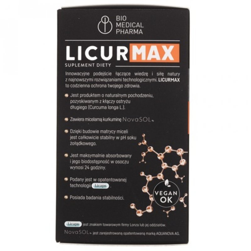 Bio Medical Pharma Licur Max 60 Capsules