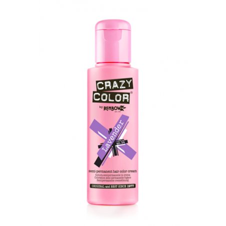 Renbow Crazy Color Semi Permanent Hair Color Cream Lavender No.54 100ml Rose 100ml