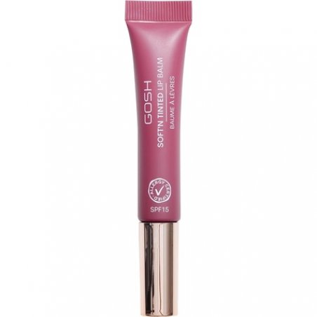GOSH Tinted Lip Balm with SPF 15 Vegan Lip Care Stick in Berry 006