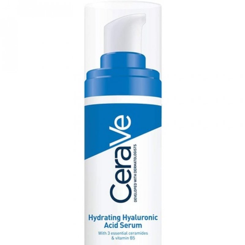 CeraVe Hydrating Hyaluronic Acid Serum 30ml and Hydrating Cleanser 236ml for All Skin Types with 3 Essential Ceramides