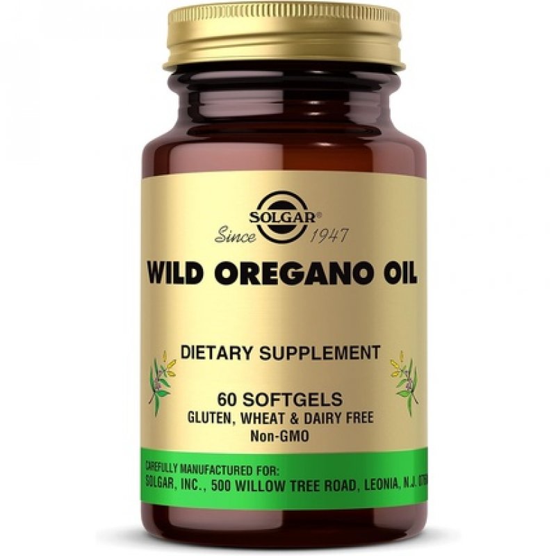 Solgar Wild Oregano Oil Natural Oregano Leaves Premium Quality Easy Absorbable 60 Softgels