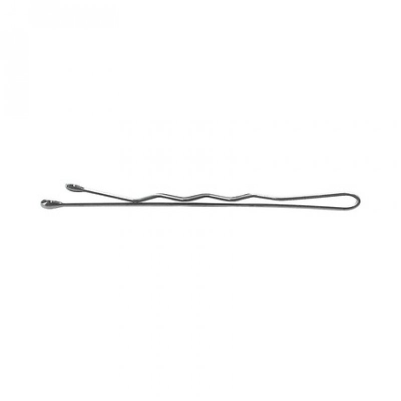 TB TOOLS FOR BEAUTY LUSSONI Waved Hair Grips Hairpins 6cm Silver - Pack of 250