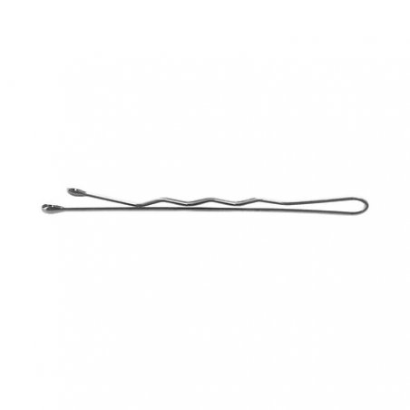 TB TOOLS FOR BEAUTY LUSSONI Waved Hair Grips Hairpins 6cm Silver - Pack of 250