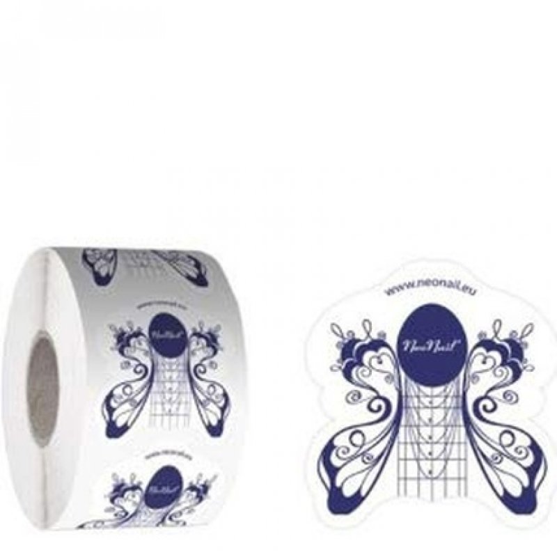 NeoNail Nail Form Builder 500 Pieces Black Acrylic Gel Polish Tips Stickers