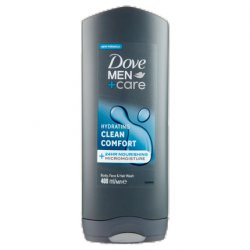 Dove Men Care Hydrating Clean Comfort Body, Face & Hair Wash 400ml