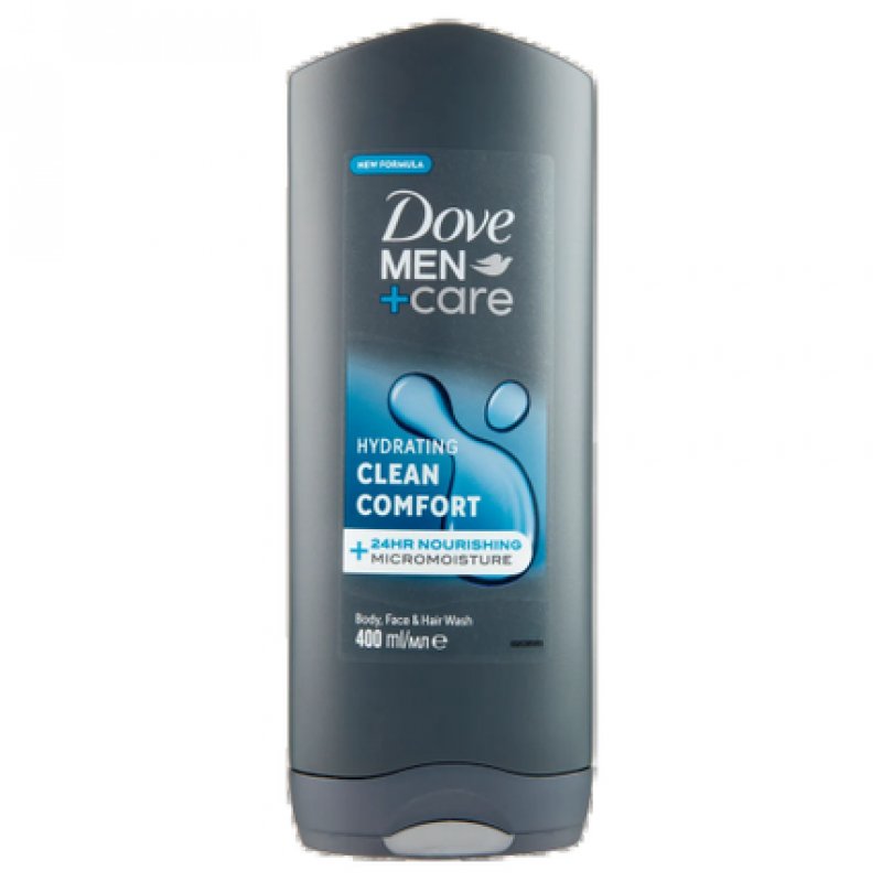 Dove Men Care Hydrating Clean Comfort Body, Face & Hair Wash 400ml