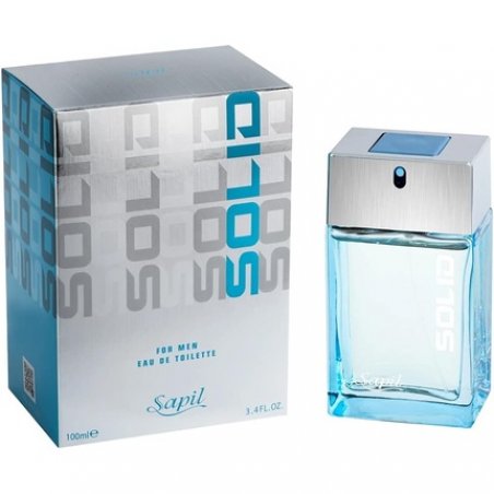 Sapil Solid for Men Cologne 100ml 3.4 Fl Oz Fresh Citrus Spicy Wood Fragrance - 1 Best Seller