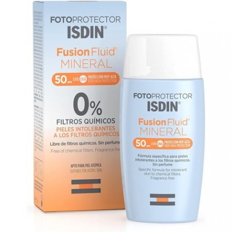 ISDIN Fusion Fluid Mineral SPF 50 Facial Sun Cream 50ml
