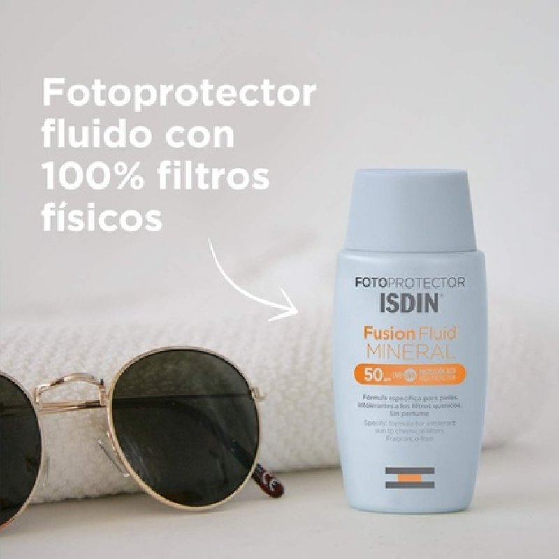 ISDIN Fusion Fluid Mineral SPF 50 Facial Sun Cream 50ml
