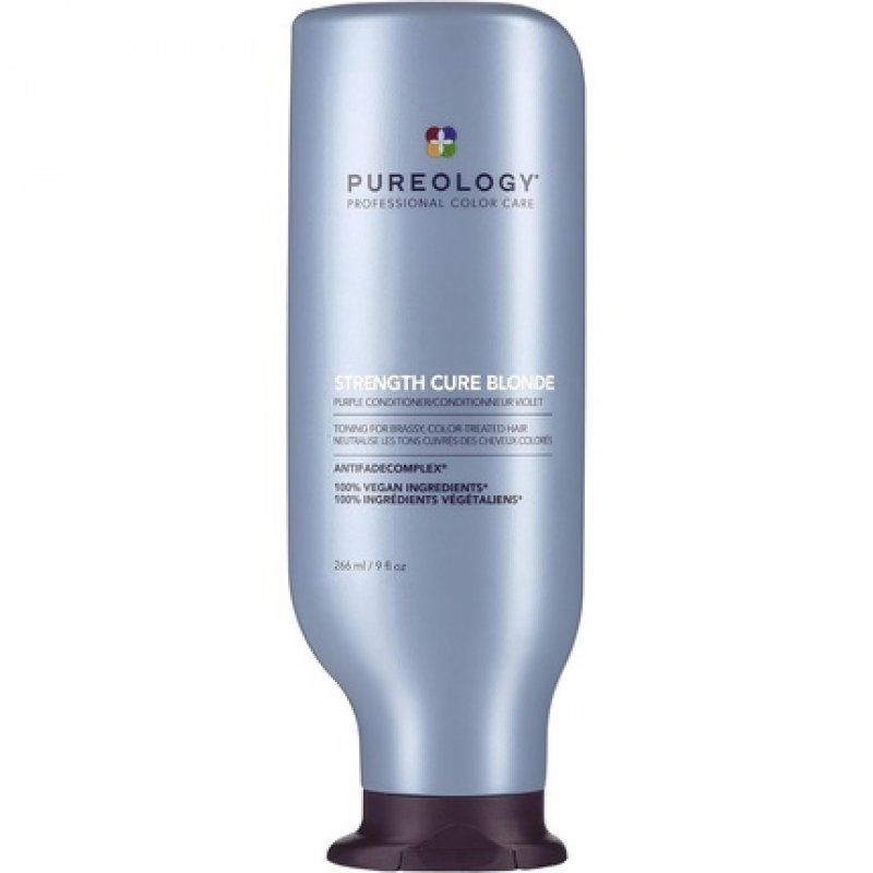 Pureology Strength Cure Blonde Purple Conditioner Restore and Tone for Brassy Blonde Hair Vegan 266ml