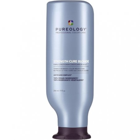 Pureology Strength Cure Blonde Purple Conditioner Restore and Tone for Brassy Blonde Hair Vegan 266ml