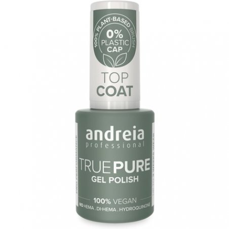 Andreia Professional Hema Free Gel Polish True Pure 21 Free and 100% Vegan for Sensitive Nails Top Coat 10.5ml