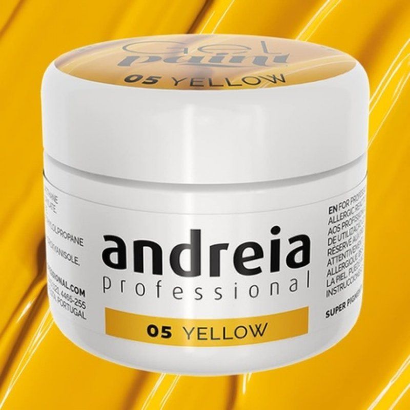 Andreia Professional Nail Art Design Gel Paint Pots Highly Pigmented Intense Colour No Flow High Viscosity UV Gel Paint