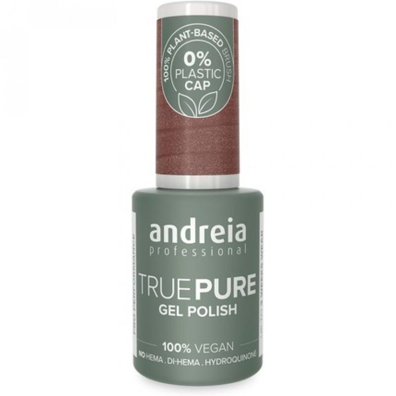 Andreia Professional Hema Free Gel Polish True Pure 21 Free and 100% Vegan for Sensitive Nails Colour T32 Brown with