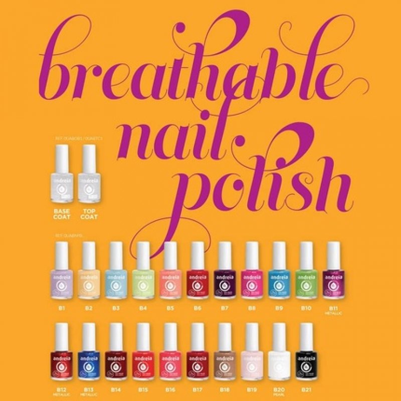 Andreia Halal Breathable Nail Polish Glossy Vegan and Cruelty-Free Colour B24 Light Nude 10.5ml