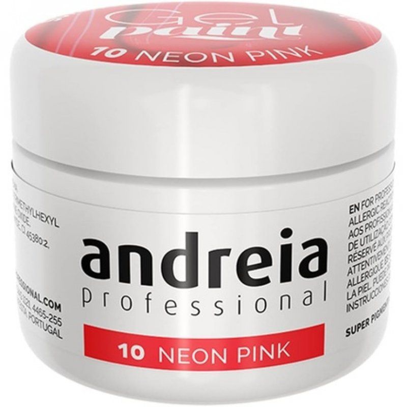 Andreia Professional Nail Art Design Gel Paint Pots Highly Pigmented Intense Colour No Flow High Viscosity UV Gel Paint