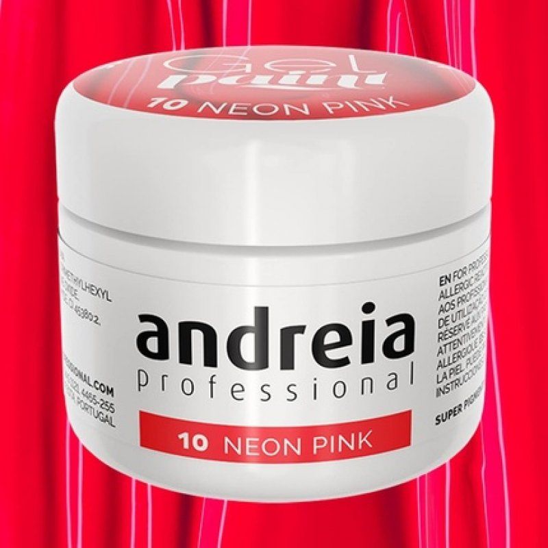 Andreia Professional Nail Art Design Gel Paint Pots Highly Pigmented Intense Colour No Flow High Viscosity UV Gel Paint