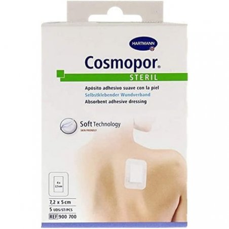 Aposito Cosmopor Steril 7.2x5cm 5U Black - Pack of 5