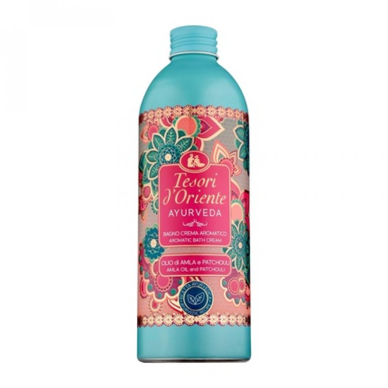 Tesori d'Oriente Gift Set Shower Gel, Bath Cream 500ml, Shower Bath 250ml and Aromatic Scent 100ml Ayurveda Scent Gift