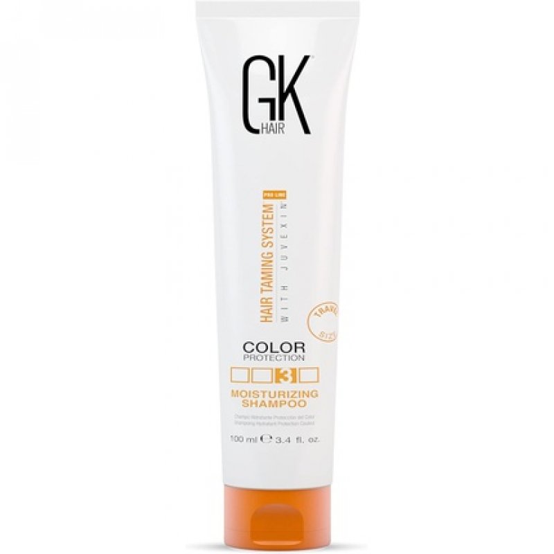 GK HAIR Global Keratin Moisturizing Shampoo 100ml/3.4 Fl Oz for Color Treated Dry Damaged Curly Frizzy Hair - Paraben