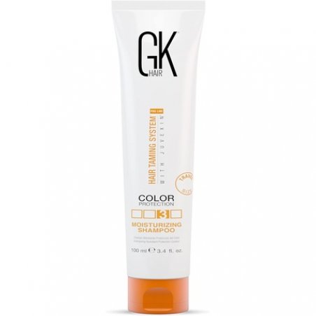 GK HAIR Global Keratin Moisturizing Shampoo 100ml/3.4 Fl Oz for Color Treated Dry Damaged Curly Frizzy Hair - Paraben