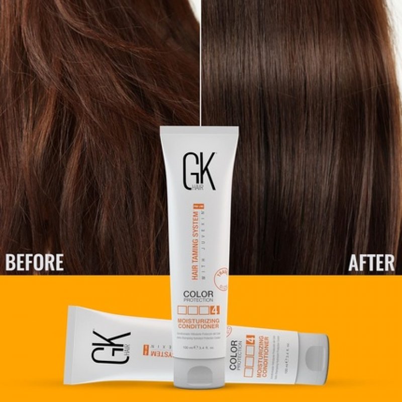 GK HAIR Global Keratin Moisturizing Hair Conditioner 100ml 3.4 Fl Oz for Color Treated Dry Damaged Curly Frizzy Hair -