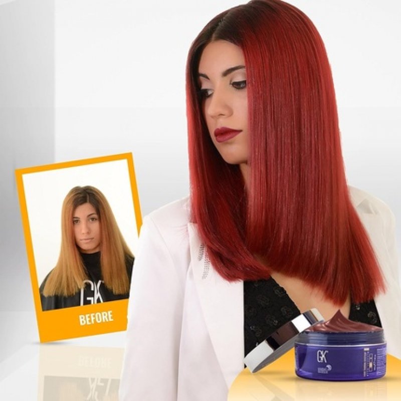 GK HAIR Global Keratin Red Bombshell Masque 7.05 Fl Oz 200g