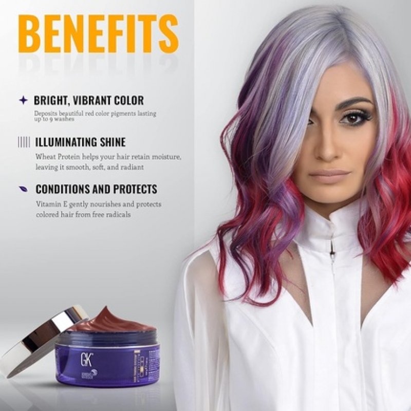 GK HAIR Global Keratin Red Bombshell Masque 7.05 Fl Oz 200g