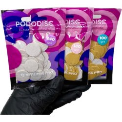 Pedicure Foot Spa White Refill File Pododisc Staleks Pro M 180 Grit Box 50 Pieces