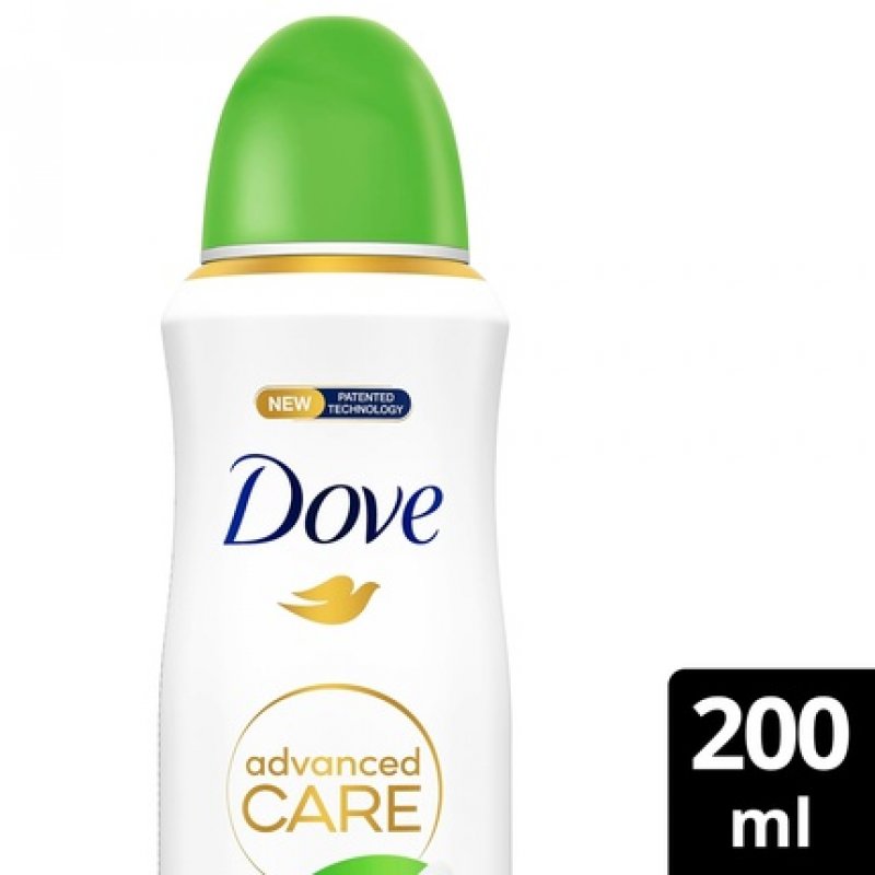 Dove Deodorant Spray 48h Cucumber and Alcohol-Free Green Tea for Women with 100% Natural Nut Oil and 1/4 Moisturizing