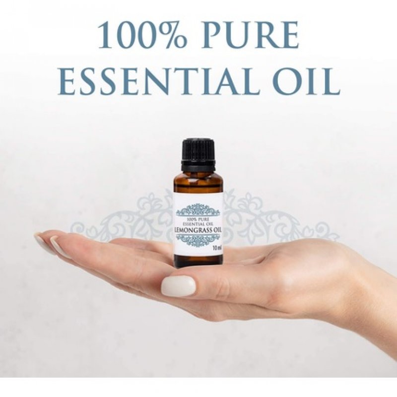 Optima Natura 100% Pure Lemongrass Essential Oil for Aromatherapy and Massage 10ml
