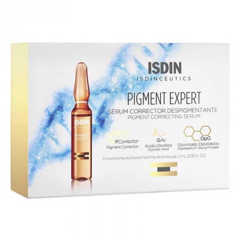ISDIN Isdinceutics Pigment Expert Depigmenting Serum 30 Ampoules - Helps Prevent and Treat Pigmentation by Acting on