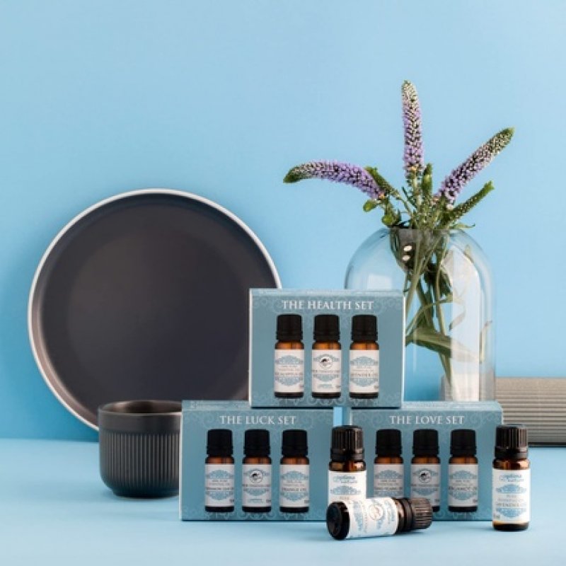 Optima Natura Set of Essential Oils for Happiness - Four Thieves Oil, Cinnamon Oil, Orange Oil - 100% Natural