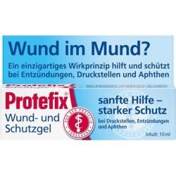 Protefix Wound & Protection Gel Gentle Help for Pressure Sores from Dentures or Braces 10ml Gel