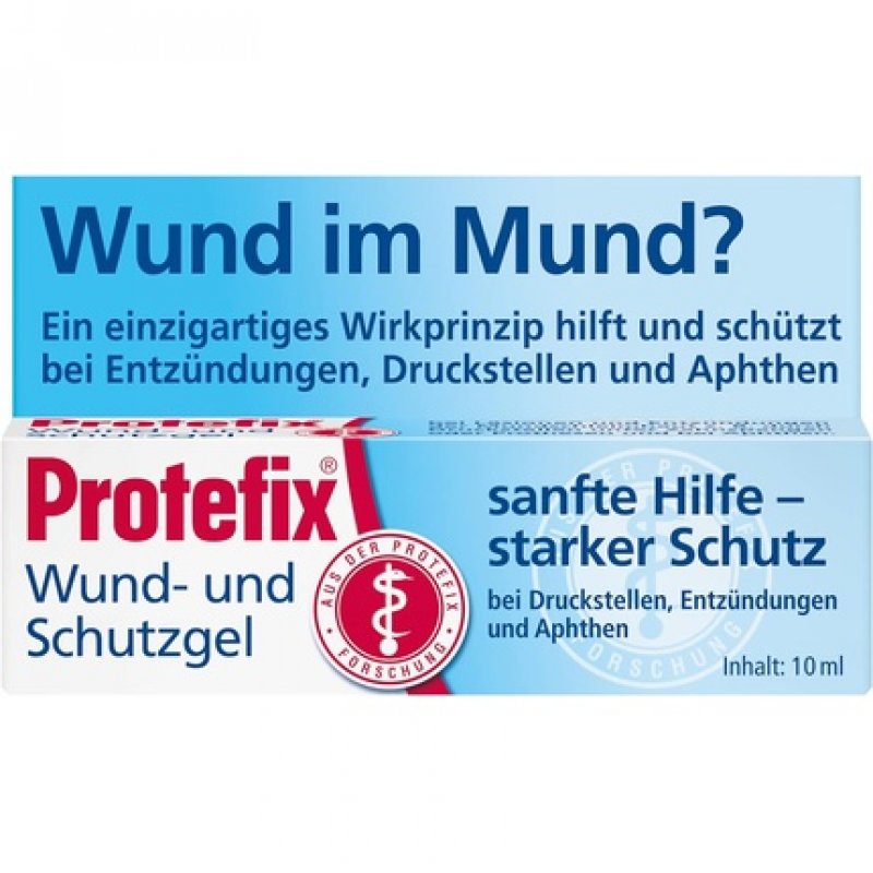 Protefix Wound & Protection Gel Gentle Help for Pressure Sores from Dentures or Braces 10ml Gel