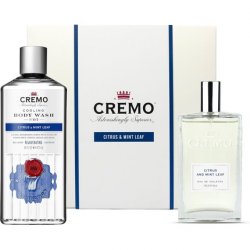 Cremo Citrus & Mint Leaf Gift Set for Men Eau de Toilette 100ml Body Wash 473ml