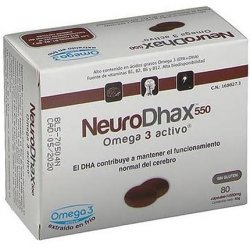 Epadhax Neurodhax Omega 3 550mg 80 Capsules