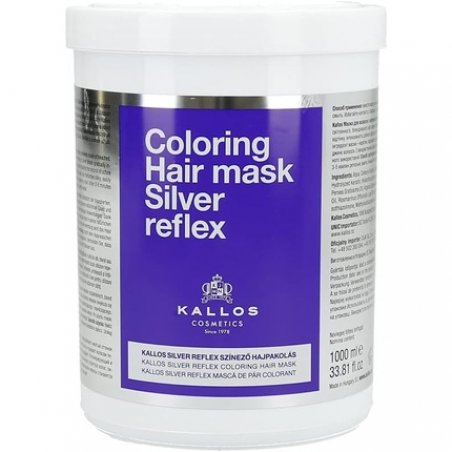 Kallos Reflex Silver Mask for Blonde and Lightened Hair 1000ml