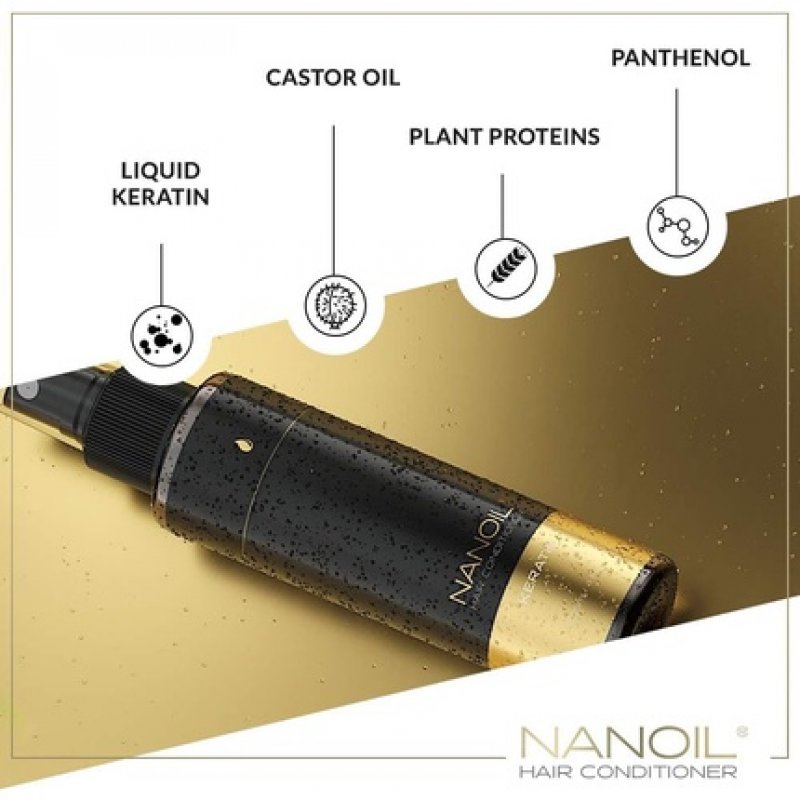 Nanoil Hair Conditioner with Keratin 125ml - Regeneration and Revitalization for Weakened Hair