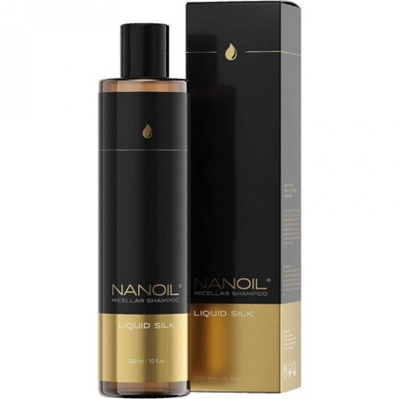 Nanoil Mizellen Shampoo with Liquid Silk 300ml - Smoothing, Softening, and Elasticizing for Clean Hair and Scalp