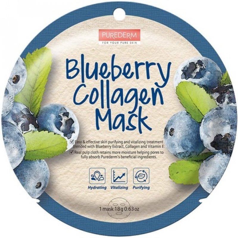 Purederm Blueberry Collagen Mask