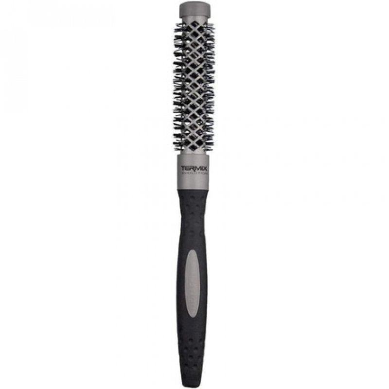 Termix Evolution Basic Hairbrush for Normal Hair with Ionized Bristles Black Gray 17mm