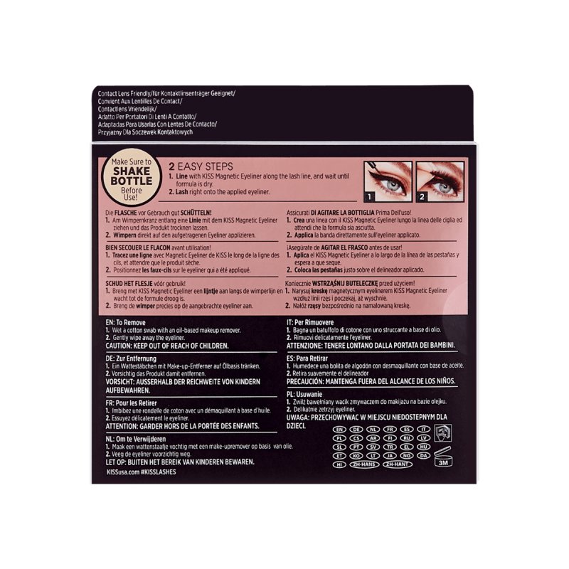 KiSS Magnetic Eyleliner crayon contour des yeux 4 g Liquide 01 Strip Lash