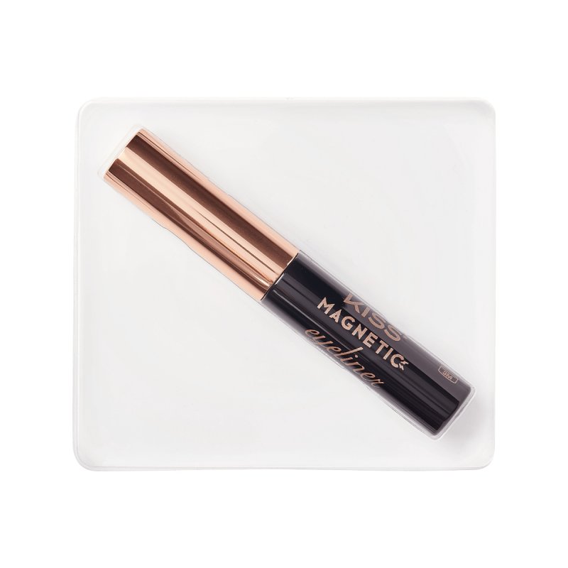 KISS Magnetic Lash Collection Magnetic Eyeliner Black Smudge Proof Biotin Infused with Precision Tip Brush
