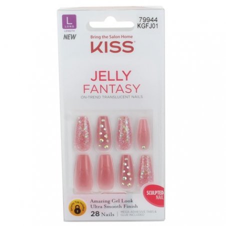 Kiss Jelly Fantasy Rosey Long Length 28 Count