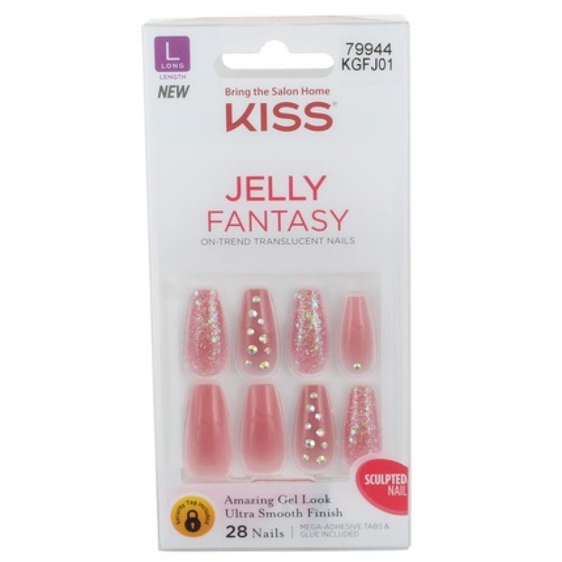 Kiss Jelly Fantasy Rosey Long Length 28 Count