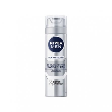 Nivea Men Skin Protection Silver Protect Shaving Foam 200ml