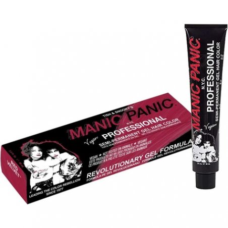 MANIC PANIC Vegan Semi-Permanent Red Velvet Professional Hair Dye 90ml