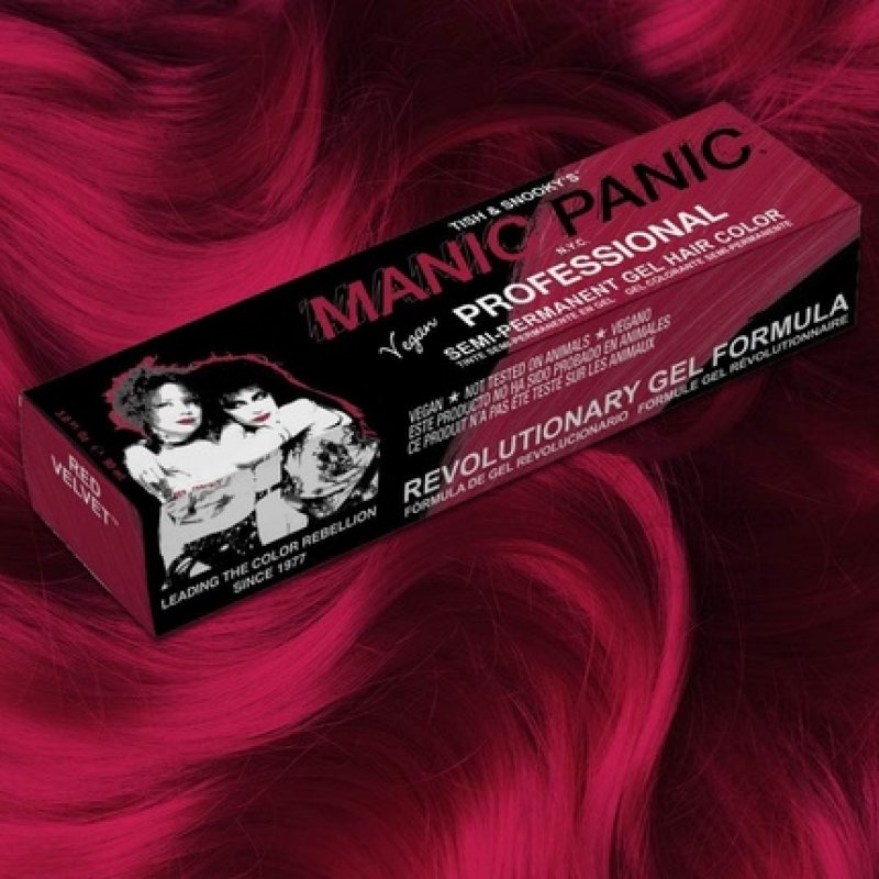 MANIC PANIC Vegan Semi-Permanent Red Velvet Professional Hair Dye 90ml